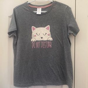 Peace Love & Dreams grey short sleeve shirt